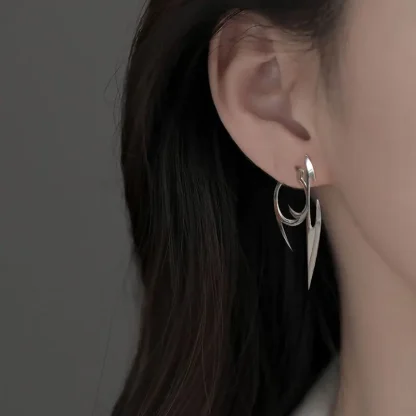 Creative Earrings with Dart Spike Design - Image 4
