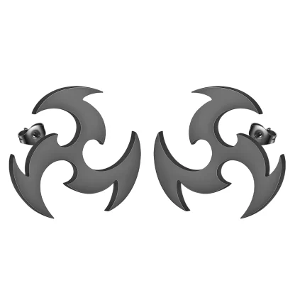 Trendy Stud Earrings with Spiral Dart Design - Image 7