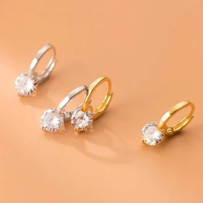 Elegant Hoop Earring with Pearl-like Decor - Image 6
