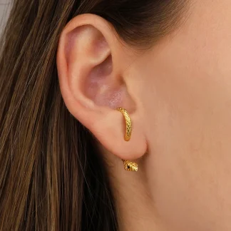 Creative Mini Snake Shape Stud Earrings