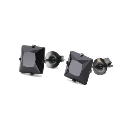 Square Shape Luxurious Stud Earrings