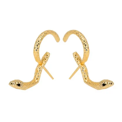 Creative Mini Snake Shape Stud Earrings - Image 8