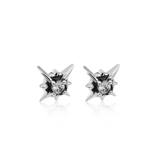 Intricate Stud Earrings with Star Design