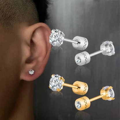 Hypoallergenic Earrings with Sparkling Design - Image 4
