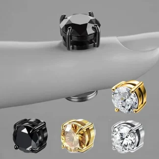 Modern Sparkling Magnetic Earrings