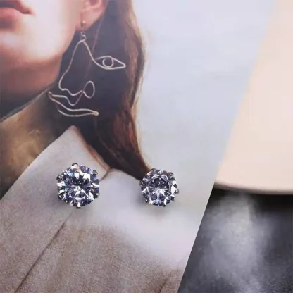 Luxury Simple Earrings with Magnetic - Image 6