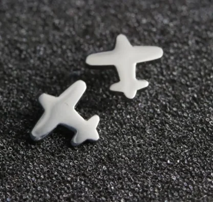 Mini Stud Earrings with Ghost Design - Image 6