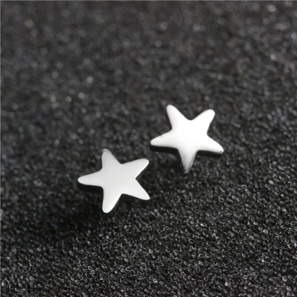Mini Stud Earrings with Ghost Design - Image 9