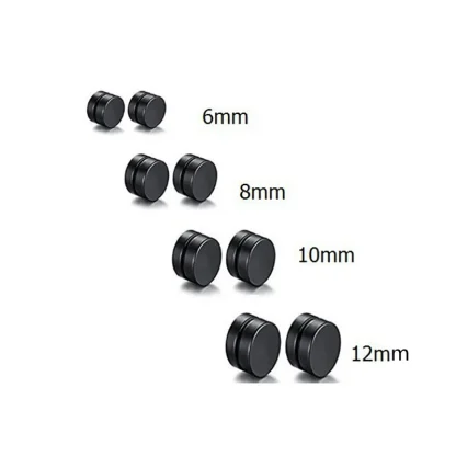 Sleek Magnetic Earrings with Round Shape - Image 6