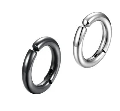 Non-piercing Cuff Earrings with Solid Color - Image 2