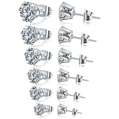 Square Shape Luxurious Stud Earrings - Image 6
