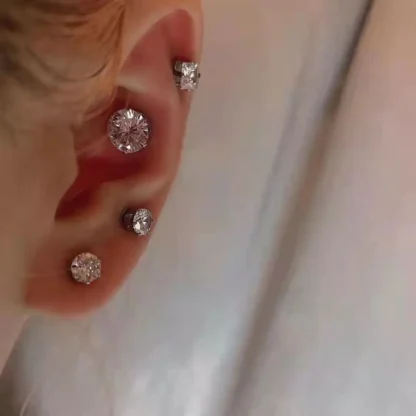 Luxury Simple Earrings with Magnetic - Image 8
