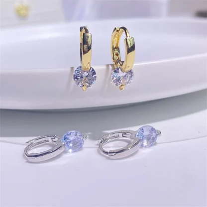Elegant Hoop Earring with Pearl-like Decor - Image 11