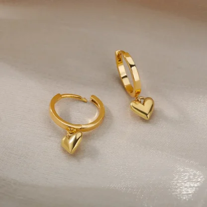 Elegant Lux Earrings with Pearl-like Charm - Image 2