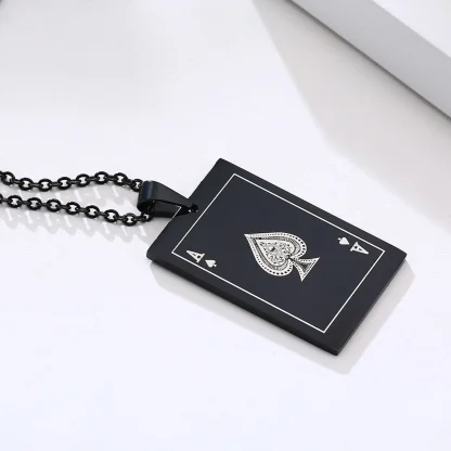 Stylish Stud Earrings with Ace of Spades Design - Image 6
