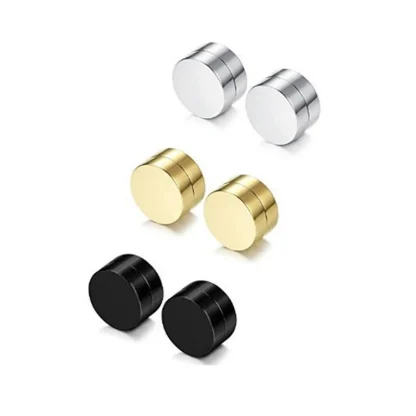 Sleek Magnetic Earrings with Round Shape - Image 4