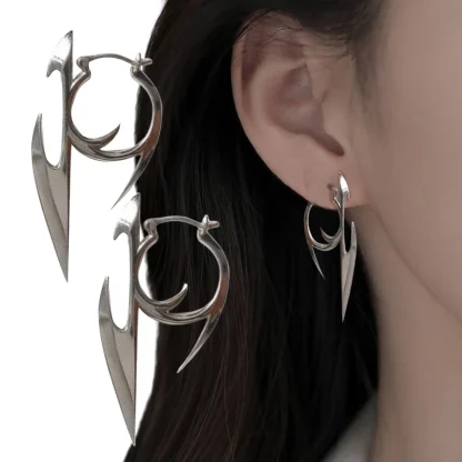 Creative Earrings with Dart Spike Design - Image 5