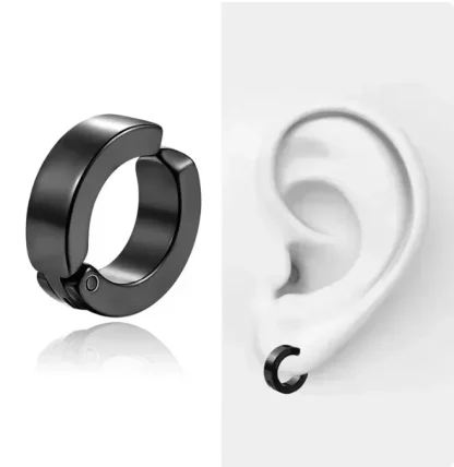 Non-pierced Cuff Earrings with Cross Charm - Image 10