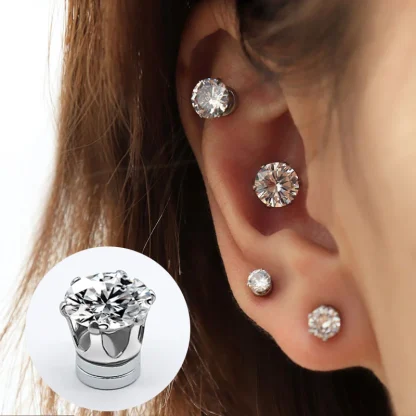Luxury Simple Earrings with Magnetic - Image 10