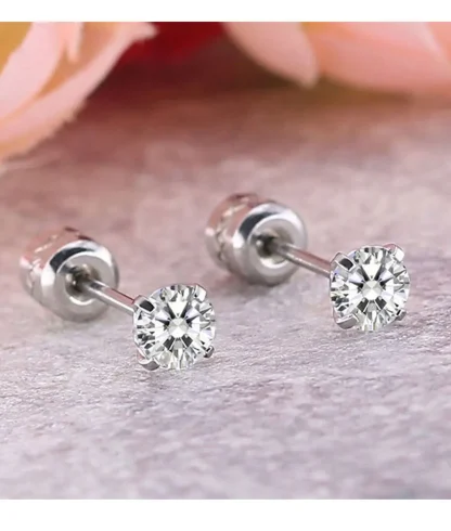 Hypoallergenic Earrings with Sparkling Design - Image 3