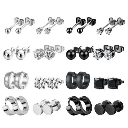 Sparkling Stud Earrings with Hypoallergenic - Image 14