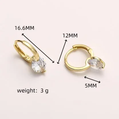 Elegant Hoop Earring with Pearl-like Decor - Image 13