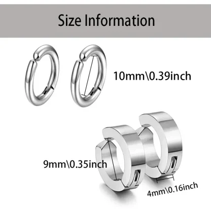 Non-piercing Cuff Earrings with Solid Color - Image 15