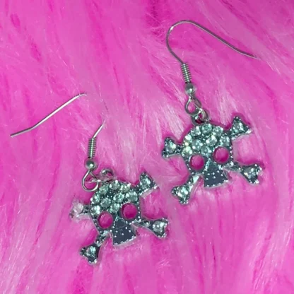 Shiny Skull Charm Earrings for Women - Image 3
