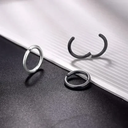 Non-piercing Cuff Earrings with Solid Color - Image 9