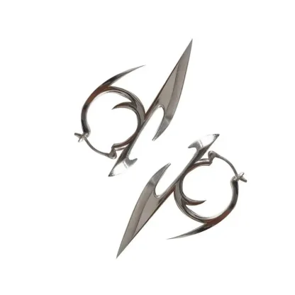 Creative Earrings with Dart Spike Design - Image 6