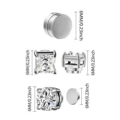 Simplicity Magnetic Earrings with Round Design - Image 6