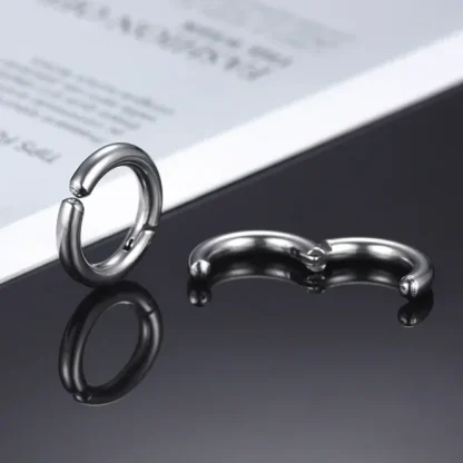 Non-piercing Cuff Earrings with Solid Color - Image 11