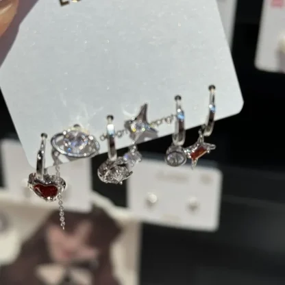 Aesthetic Earrings with 6 Pieces Set - Image 2